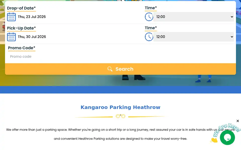 Screenshot of kangarooparking.co.uk