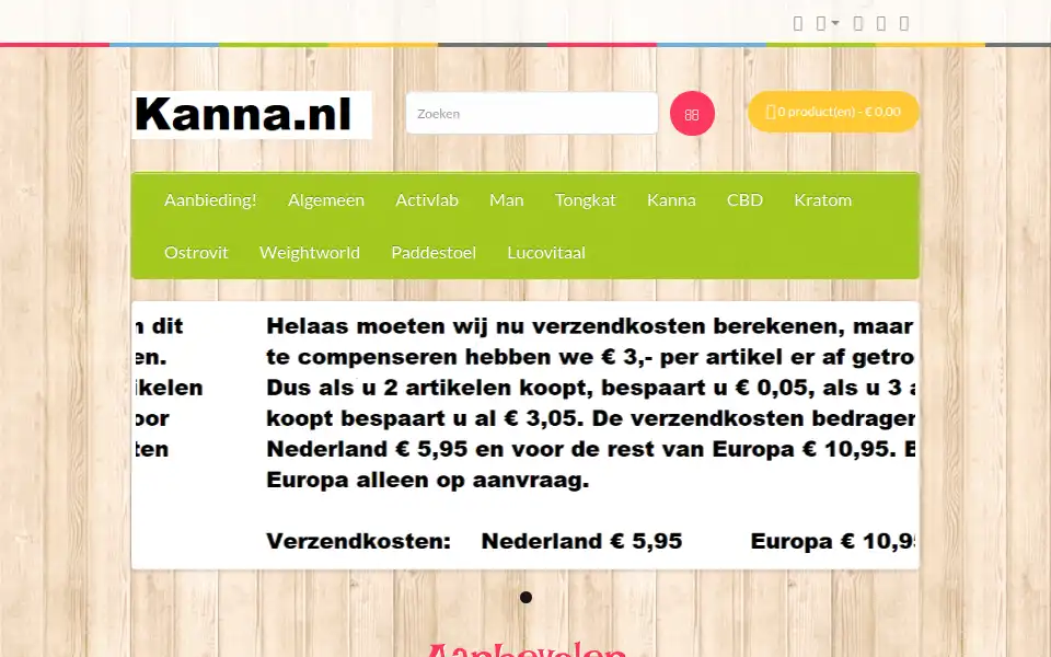 Screenshot of kanna.nl