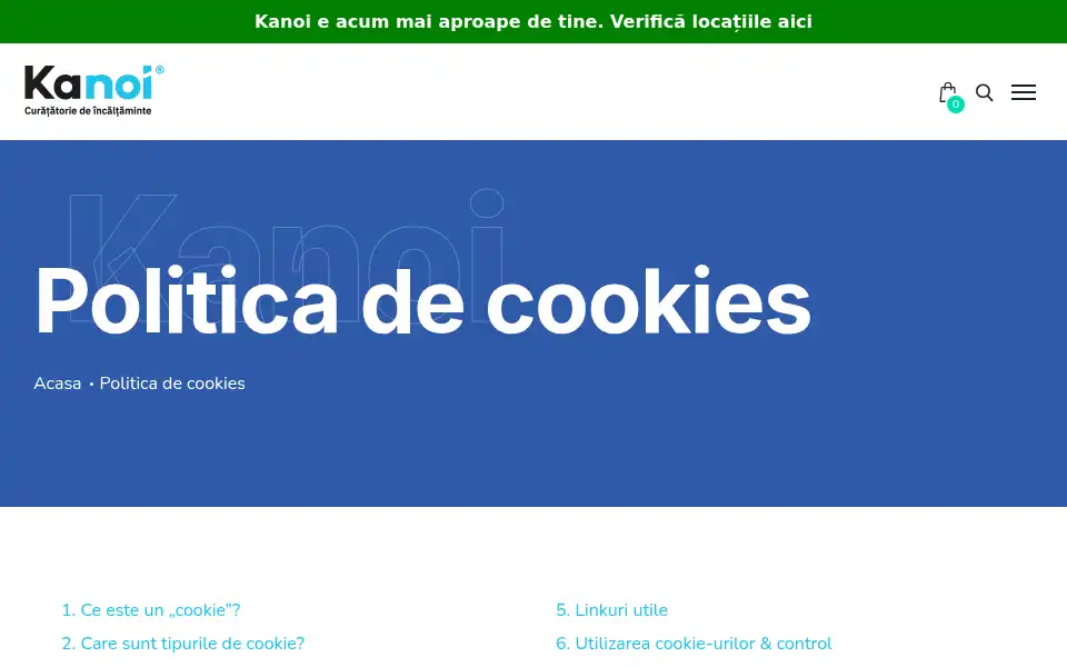 Screenshot of kanoi.ro