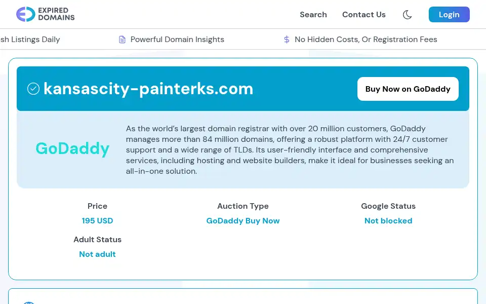 Screenshot of kansascity-painterks.com