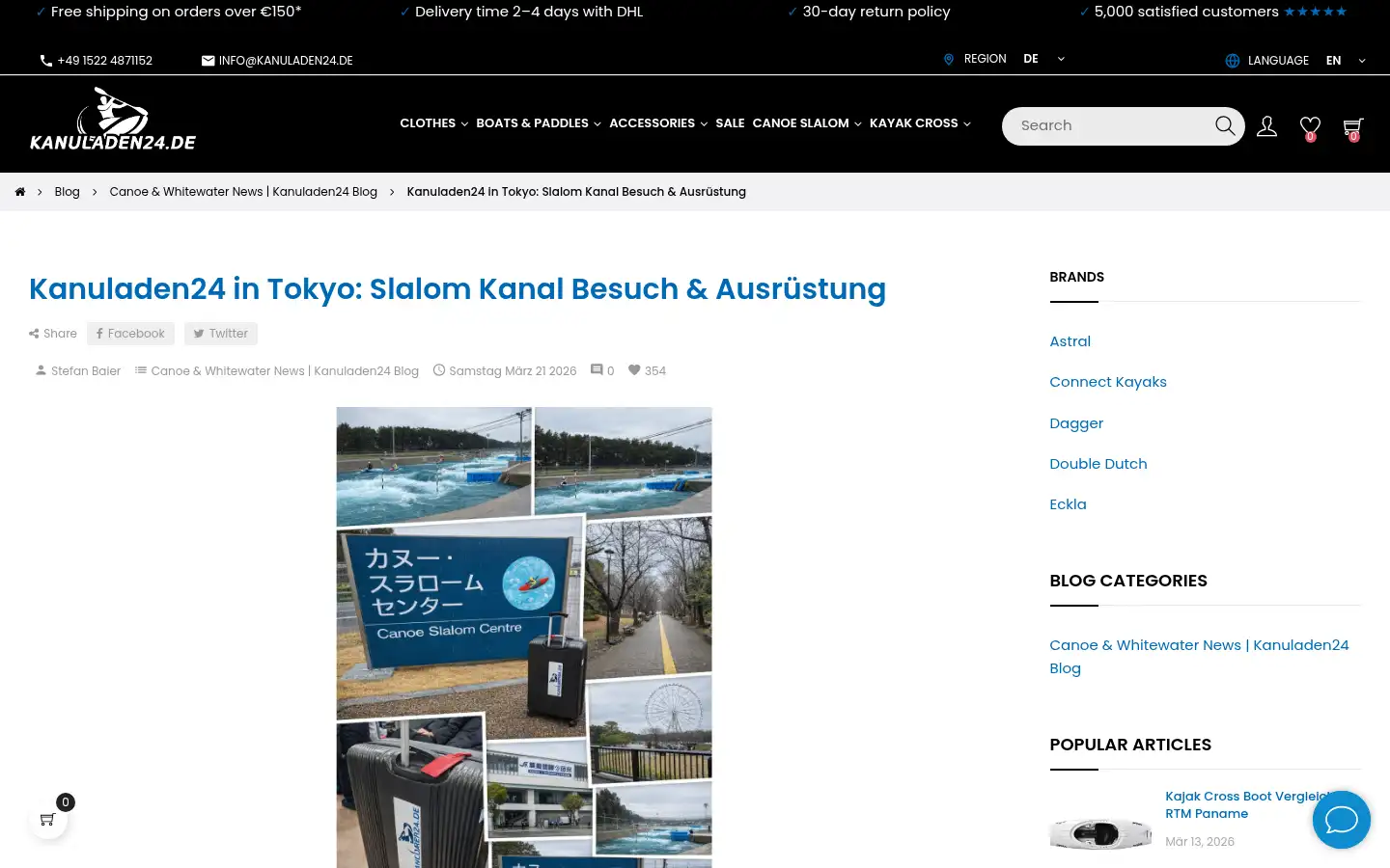 Screenshot of kanuladen24.de
