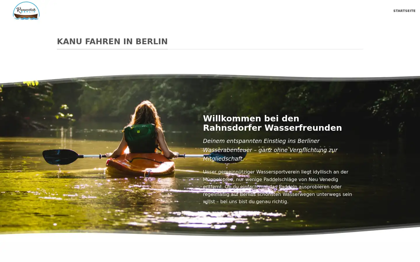 Screenshot of kanuverleih-berlin.de