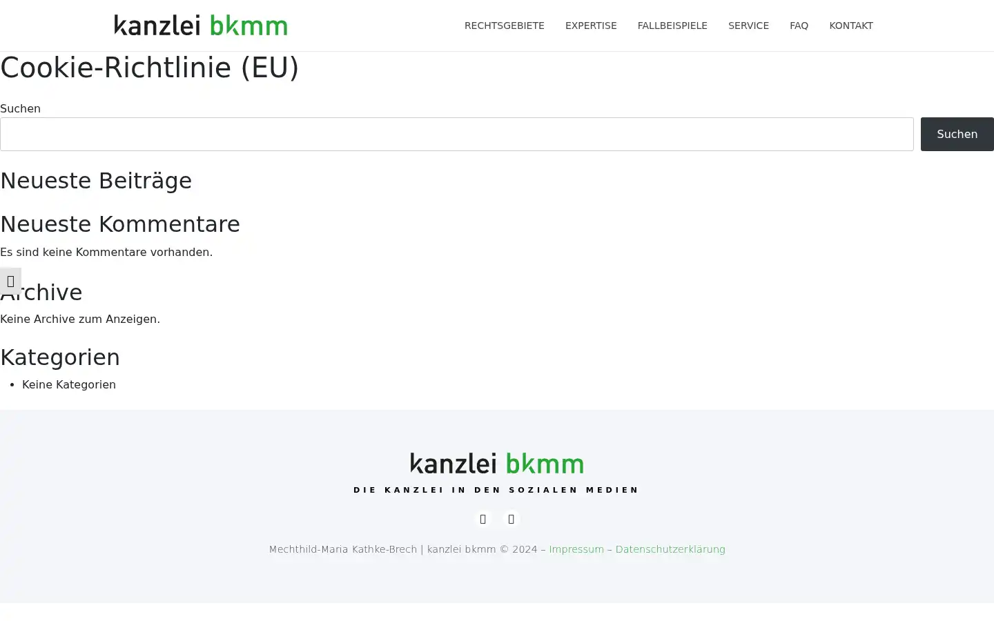 Screenshot of kanzlei-bkmm.de