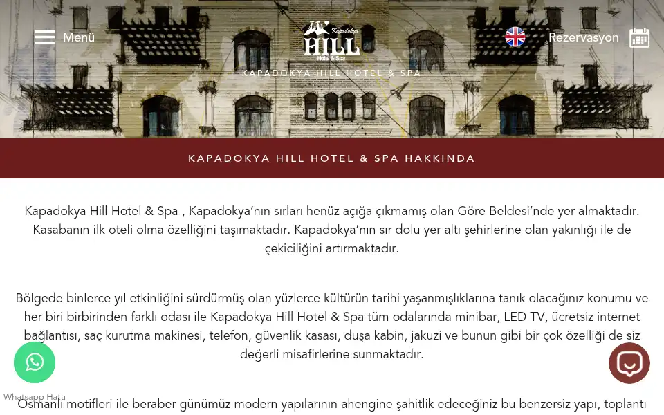 Screenshot of kapadokyahill.com