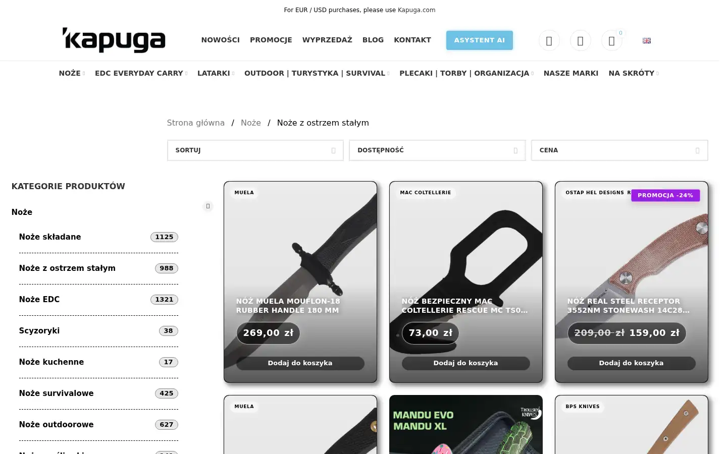 Screenshot of kapuga.pl