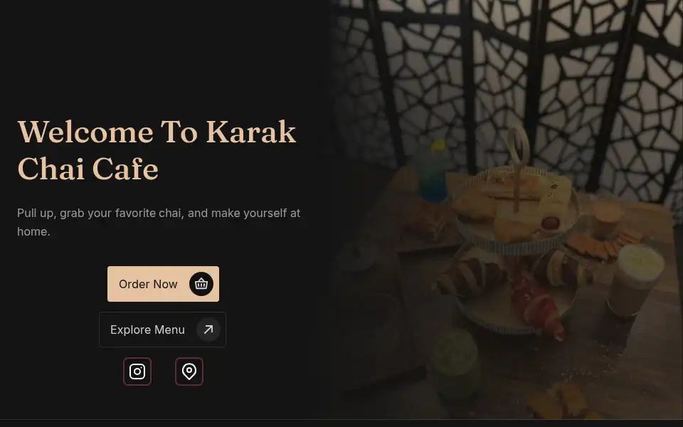 Screenshot of karakchaicafe.com