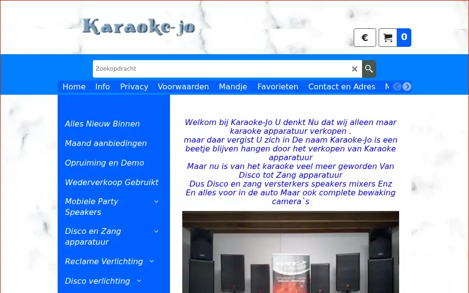 Screenshot of karaoke-jo.nl