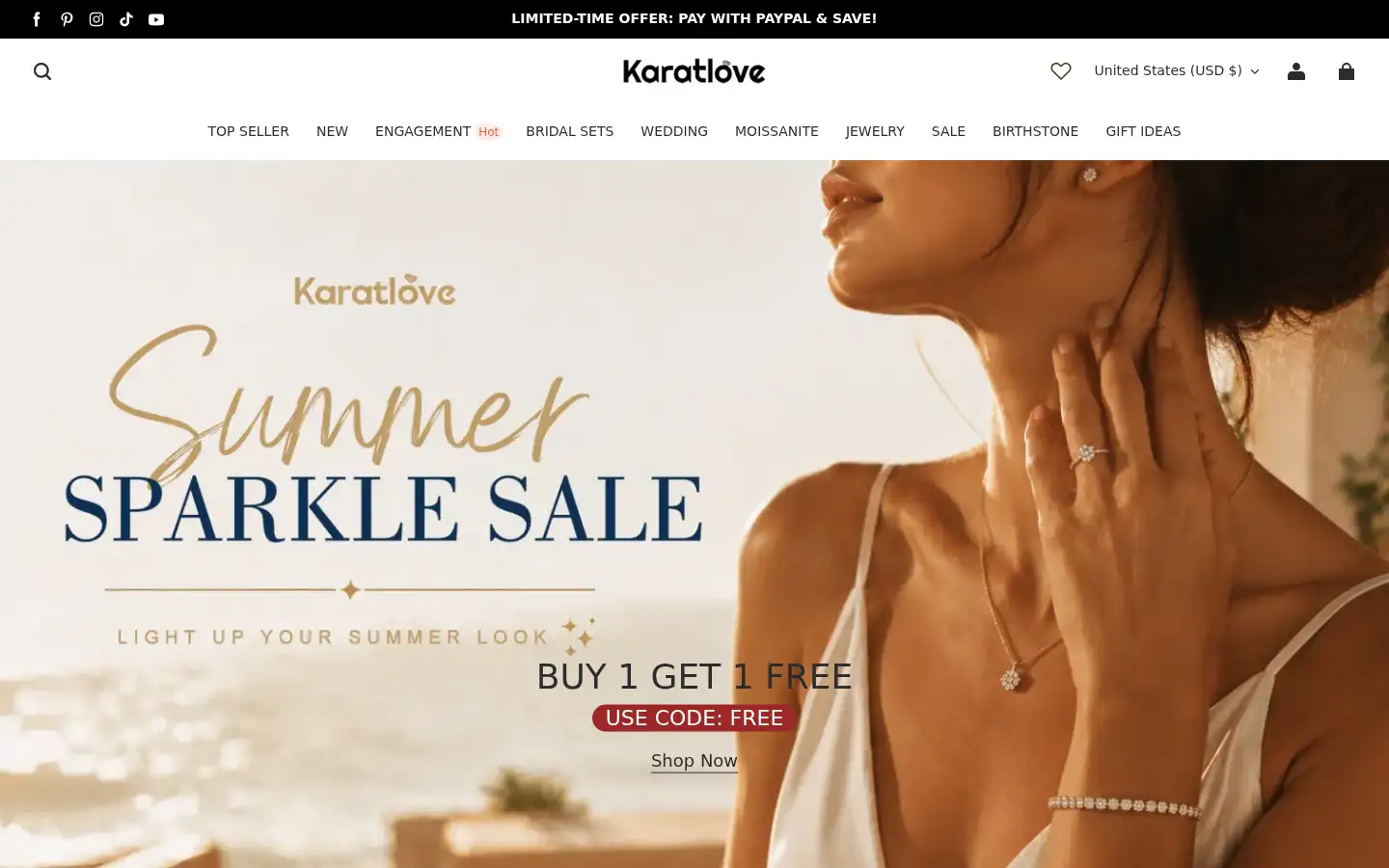 Screenshot of karatlove.com