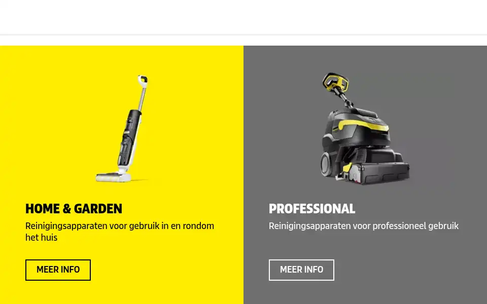 Screenshot of karcher.be