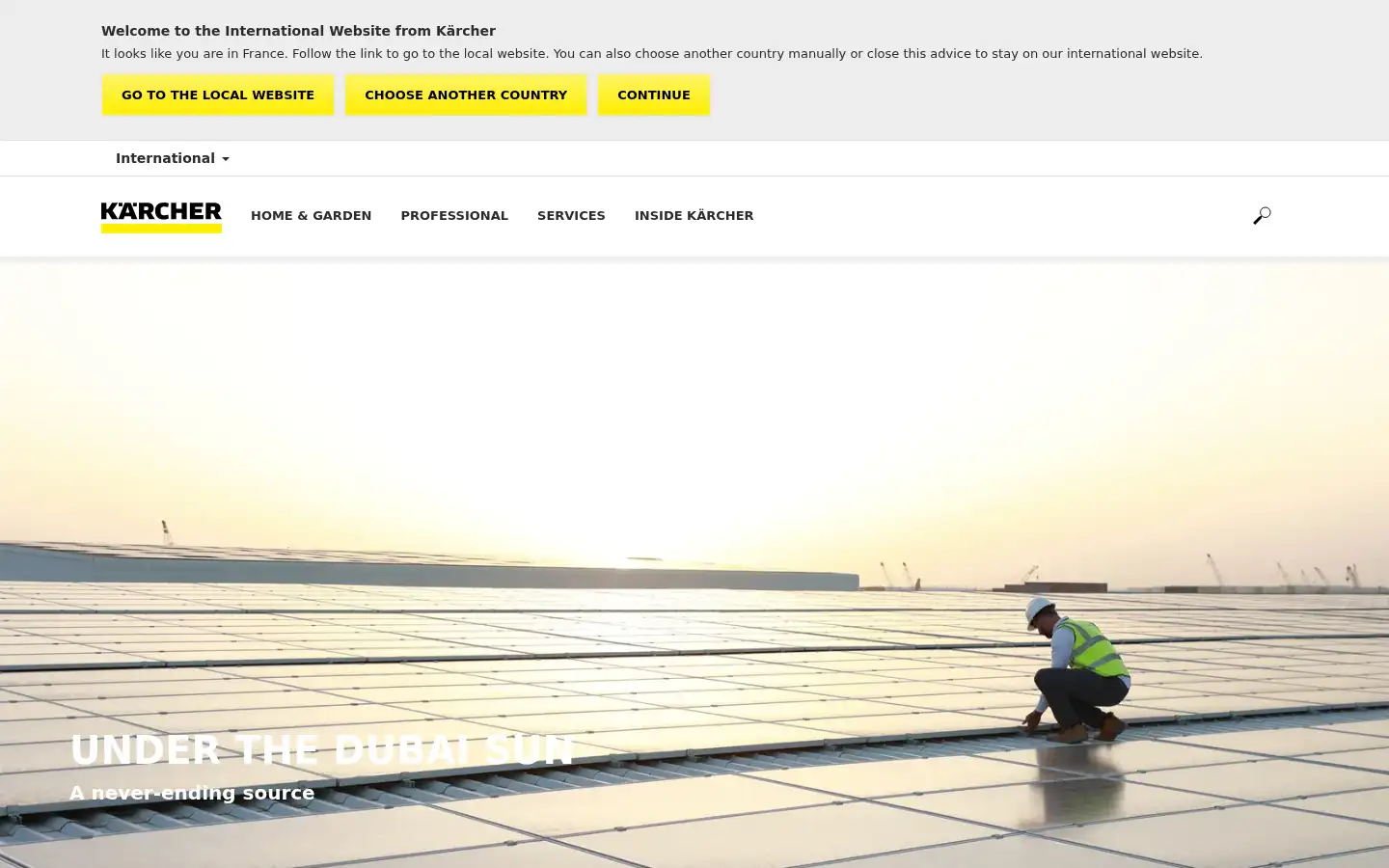 Screenshot of karcher.com