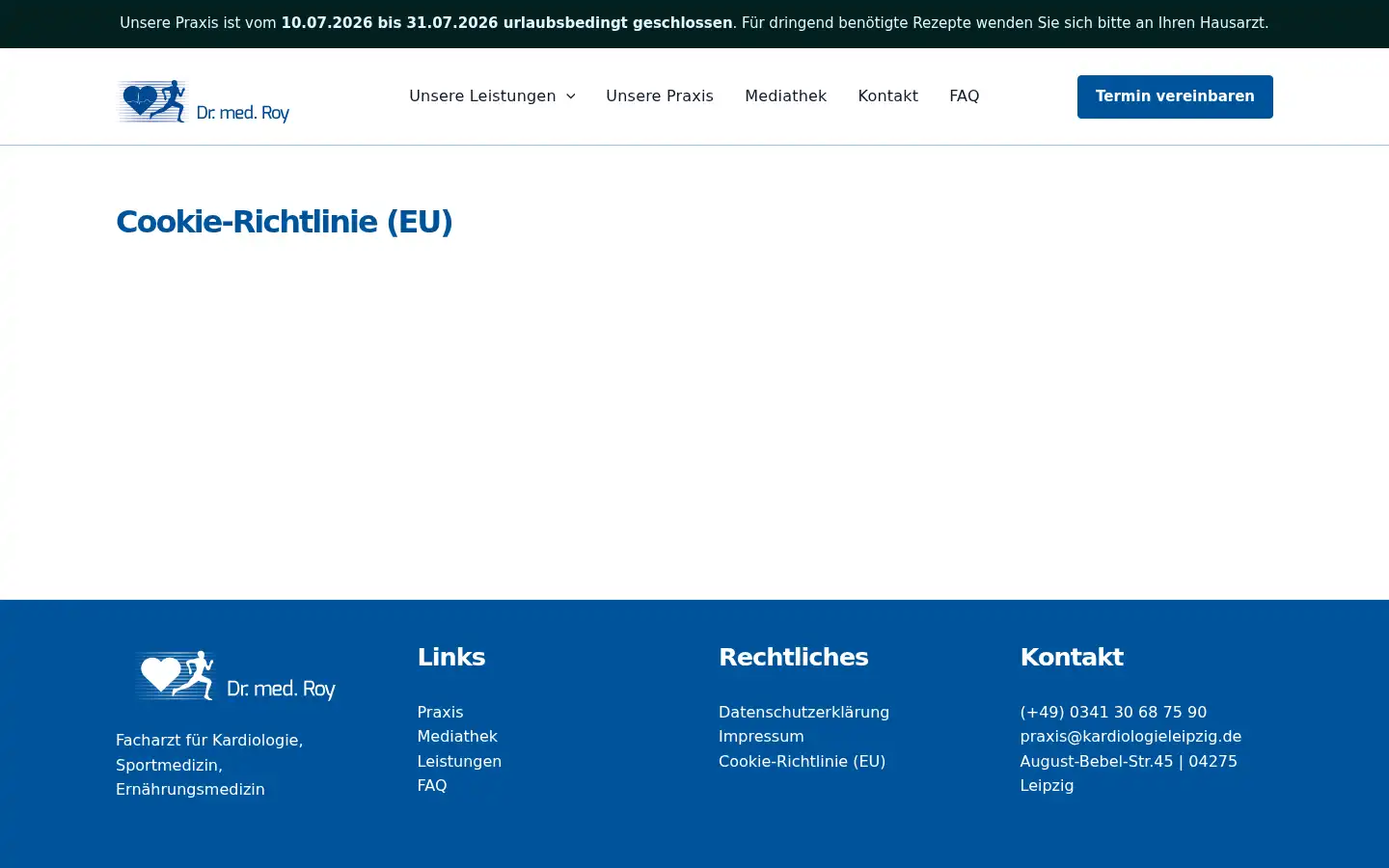 Screenshot of kardiologe-leipzig.de