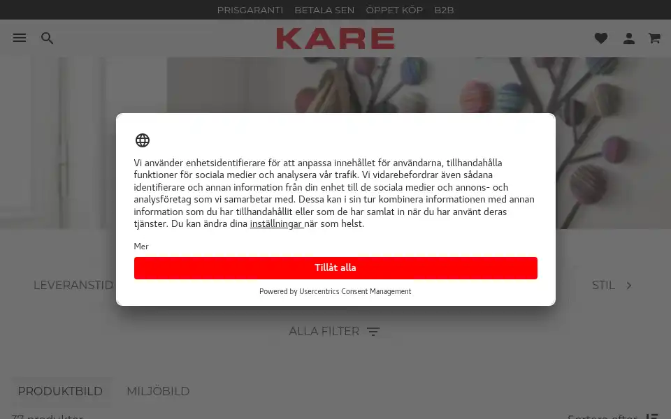 Screenshot of kare24.se