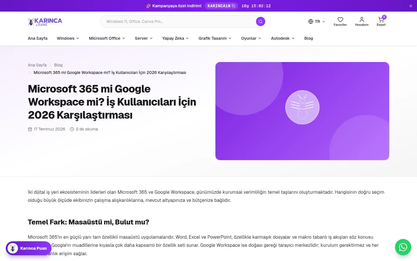 Screenshot of karincalisans.com