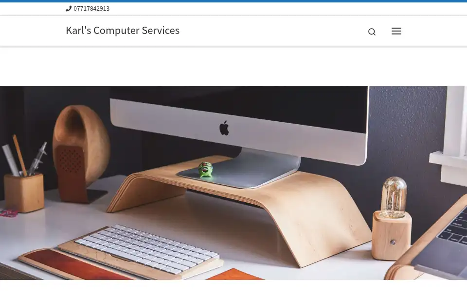 Screenshot of karlscomputerservices.co.uk