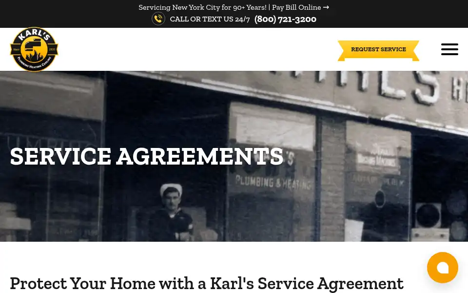 Screenshot of karlsplumbing.com