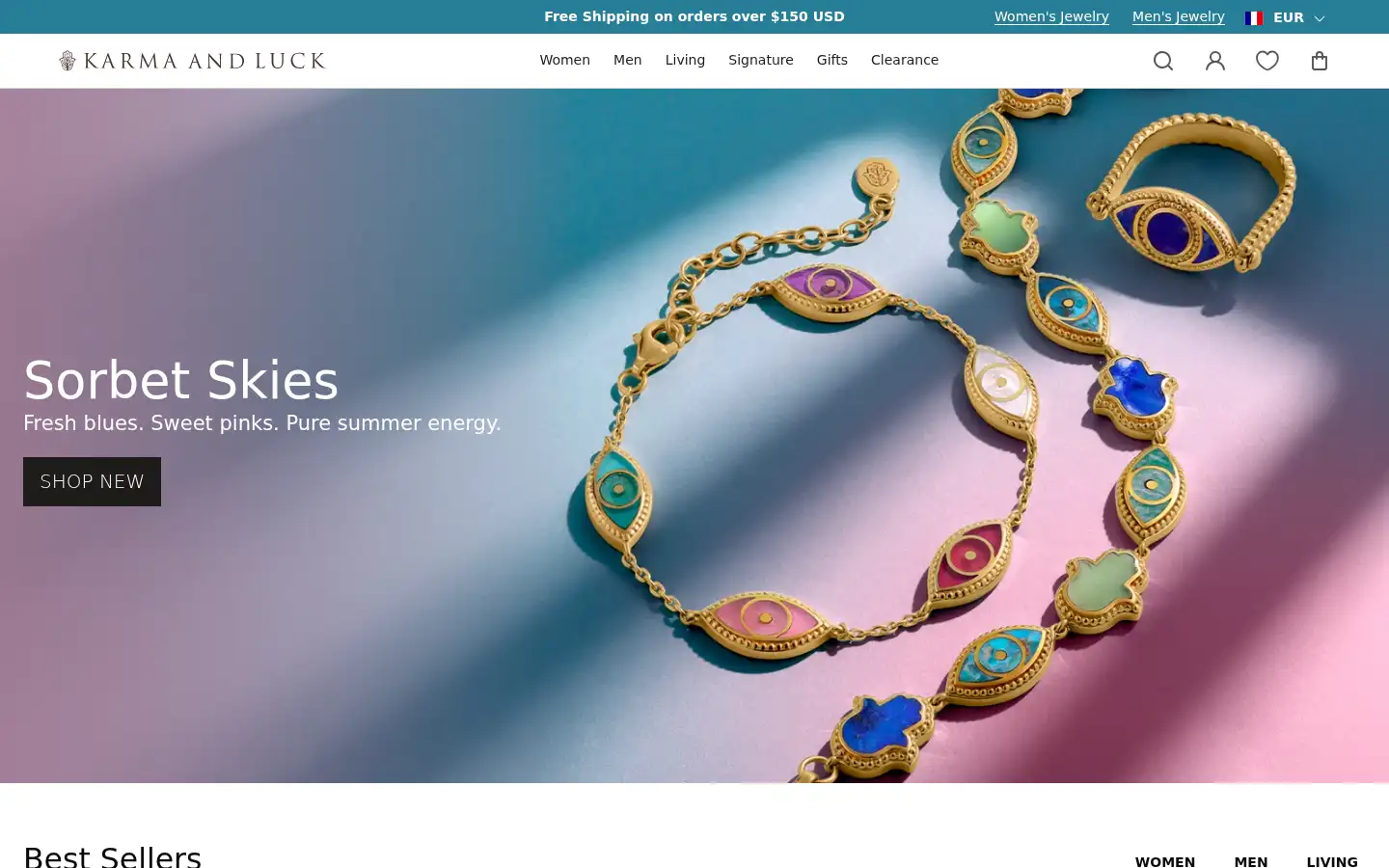 Screenshot of karmaandluck.com
