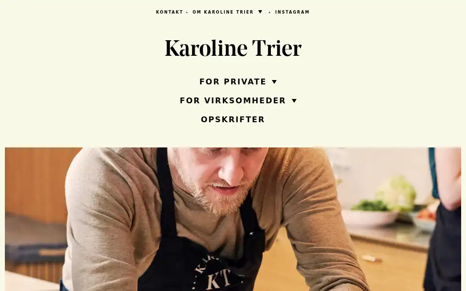 Screenshot of karolinetrier.dk