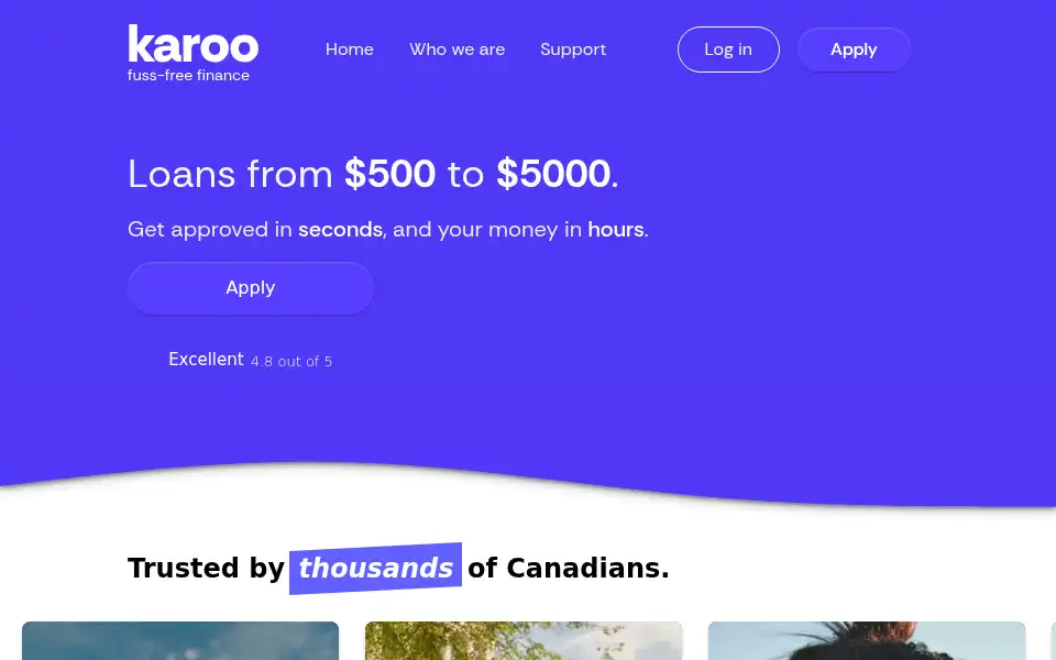 Screenshot of karoo.ca