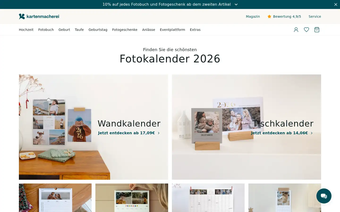 Screenshot of kartenmacherei.at