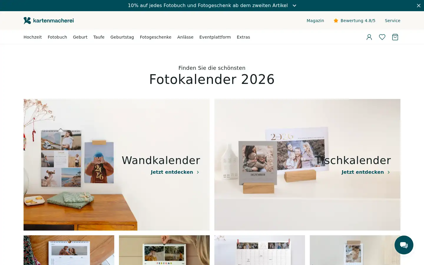 Screenshot of kartenmacherei.ch