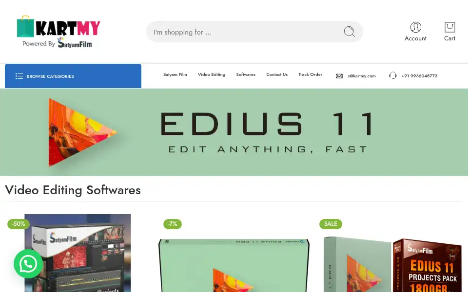 Screenshot of kartmy.com