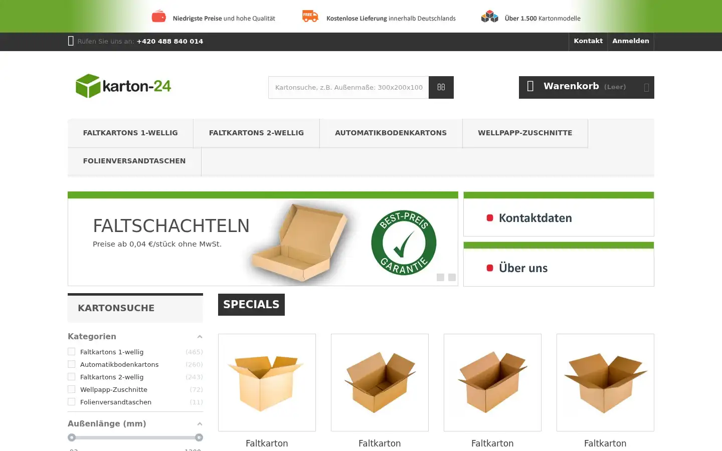 Screenshot of karton-24.de