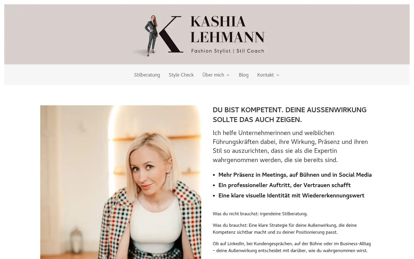 Screenshot of kashia-lehmann.de
