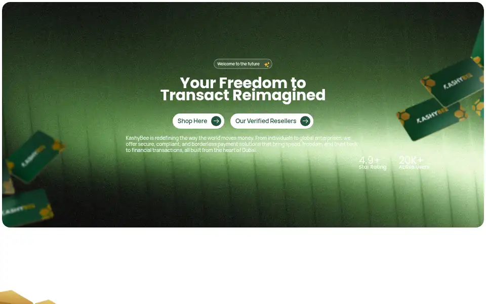 Screenshot of kashybee.com