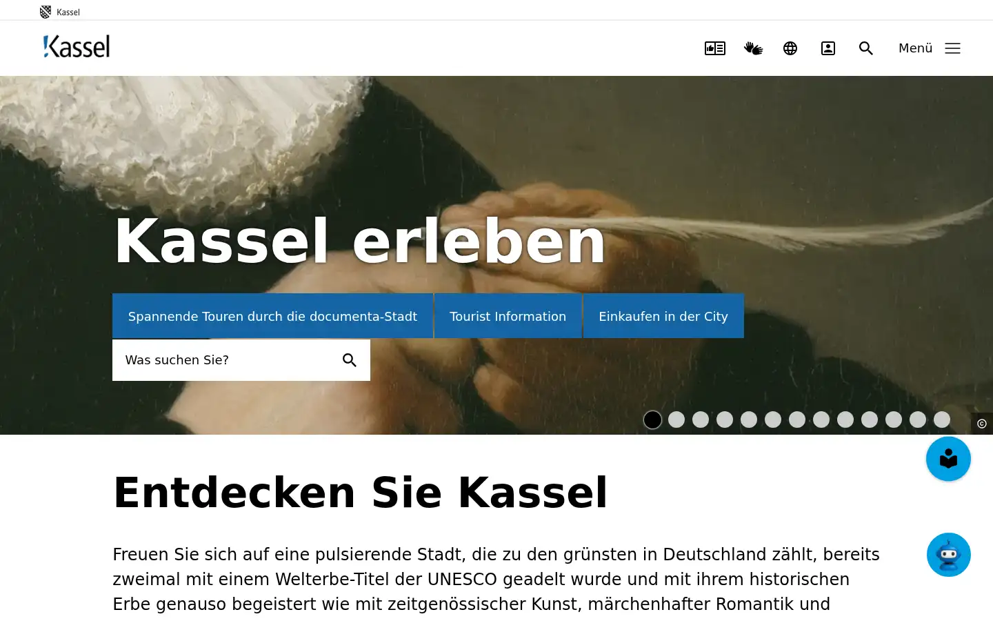 Screenshot of kassel-marketing.de