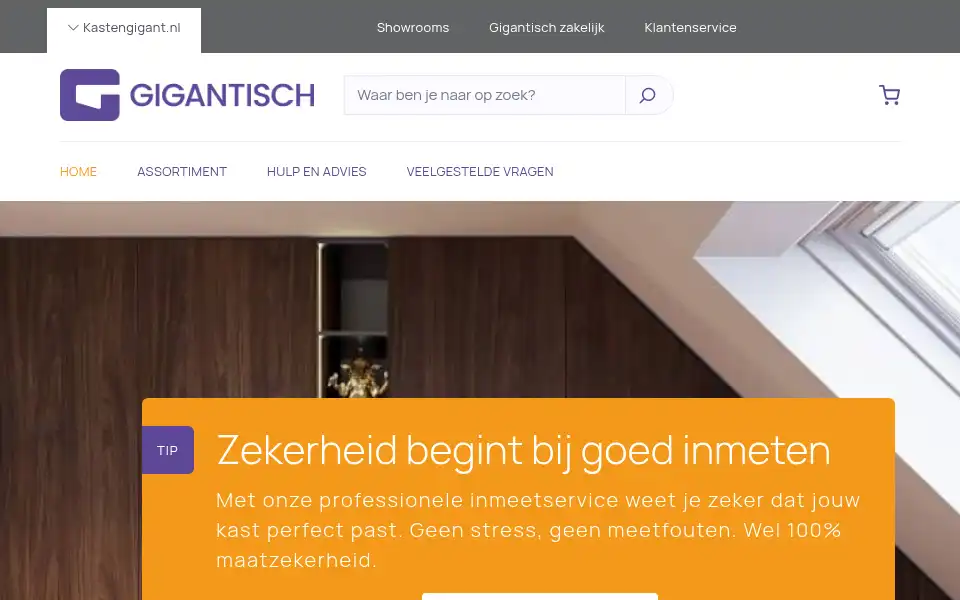 Screenshot of kastengigant.nl