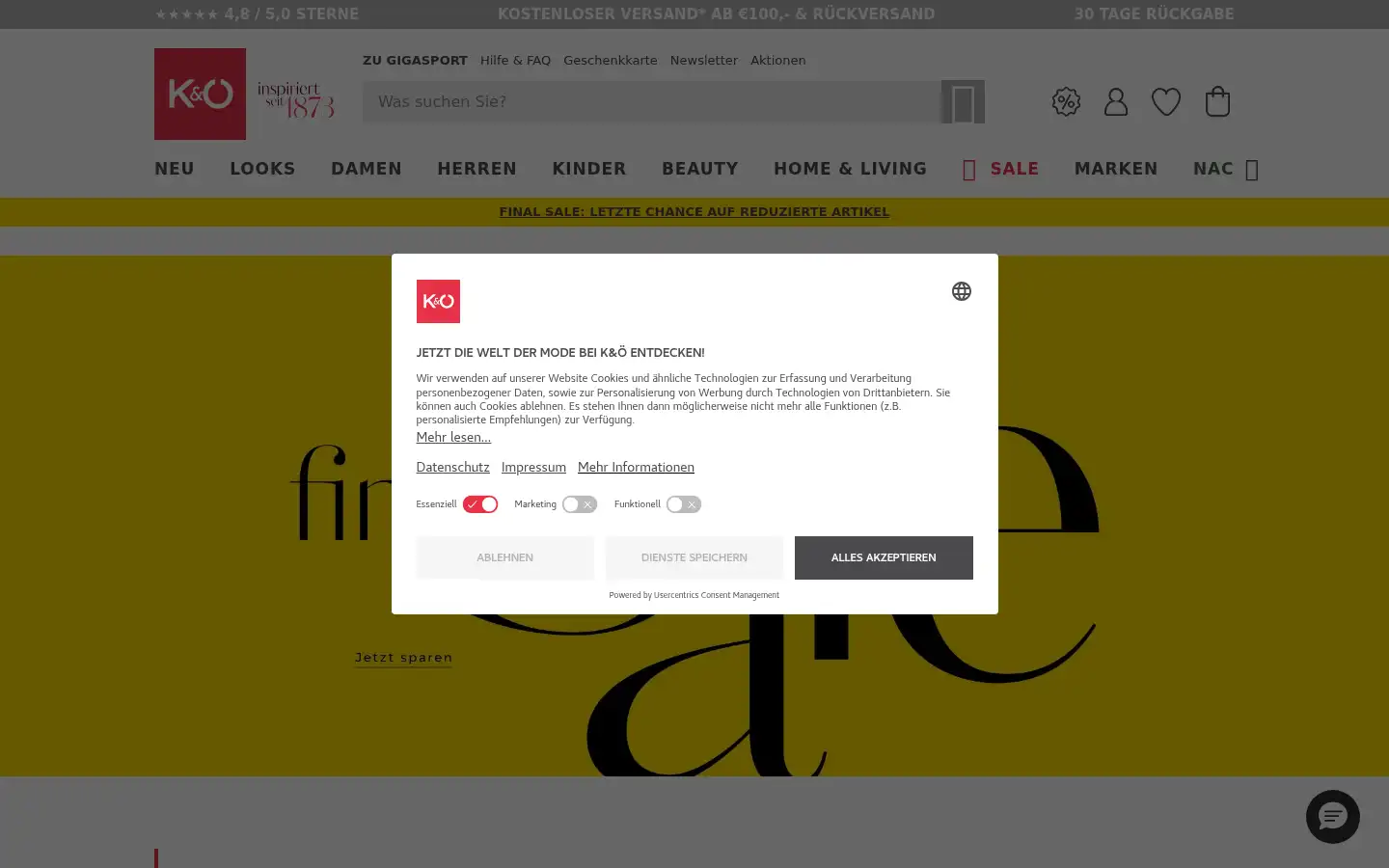 Screenshot of kastner-oehler.de