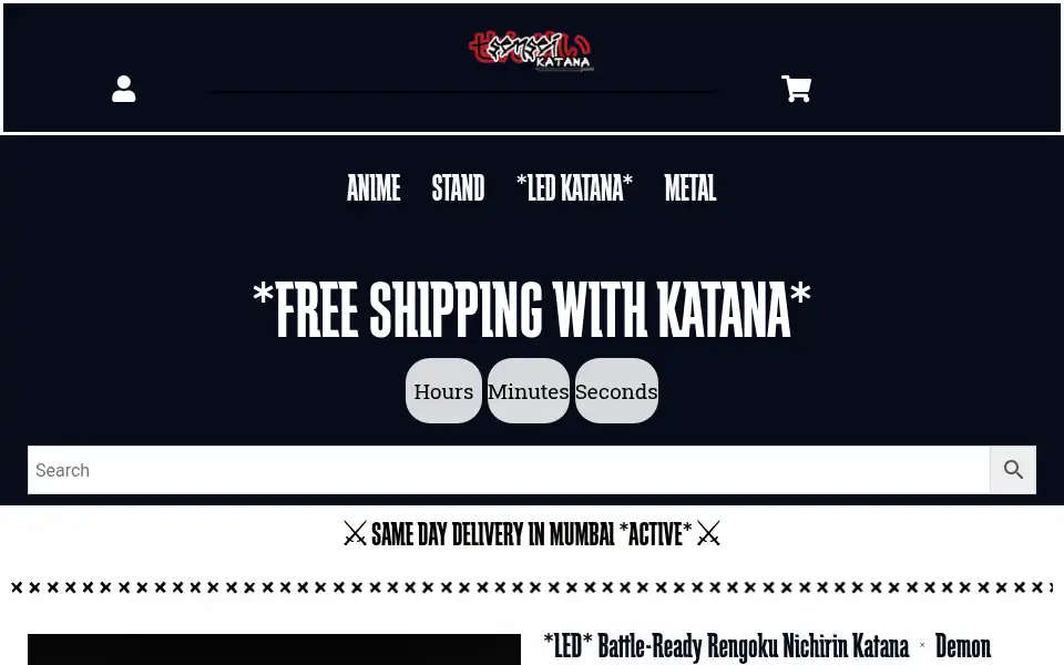 Screenshot of katana.merchsensei.shop