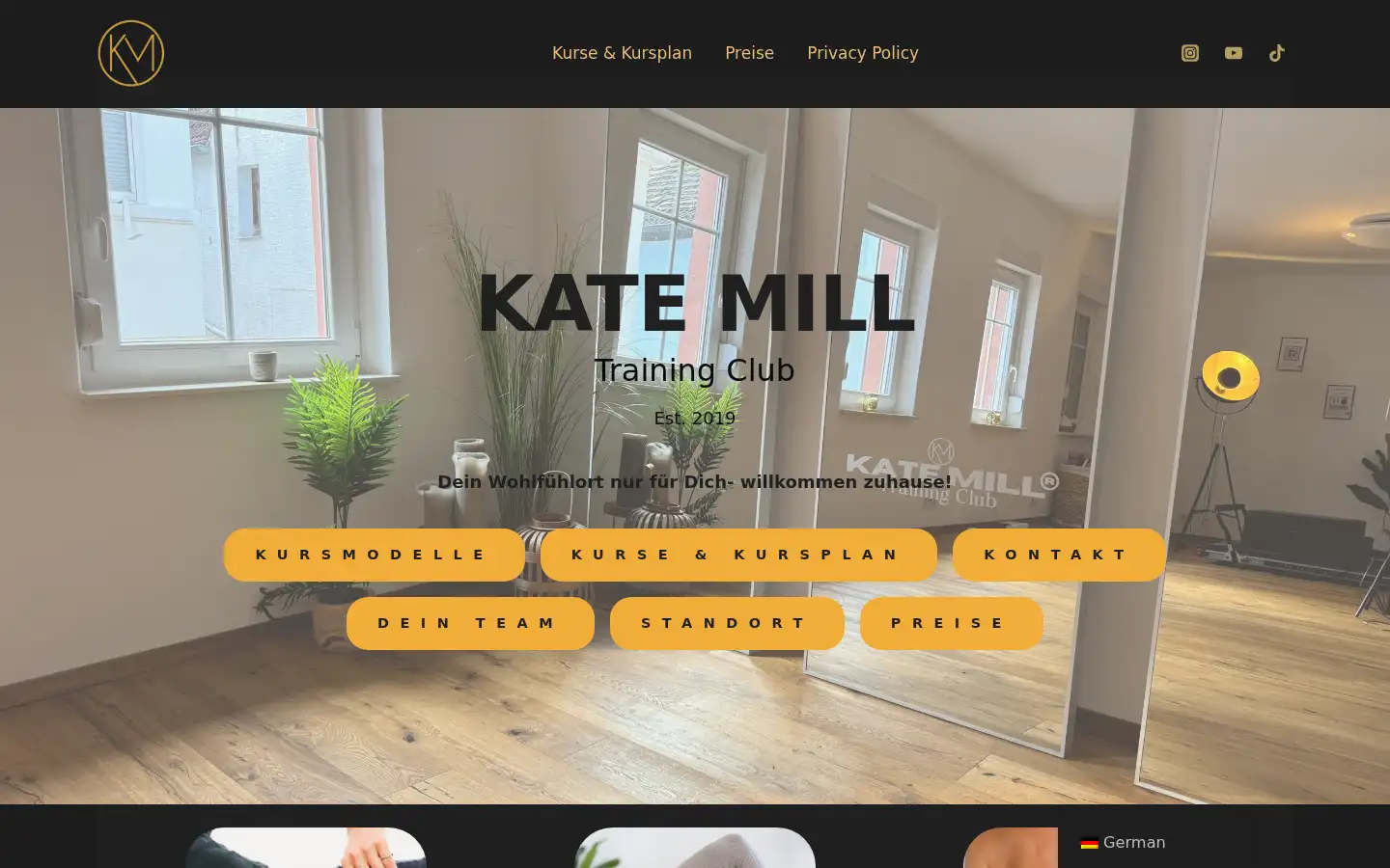 Screenshot of katemill.com
