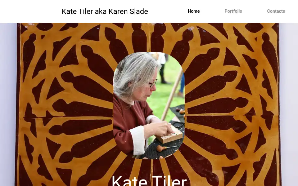 Screenshot of katetiler.co.uk