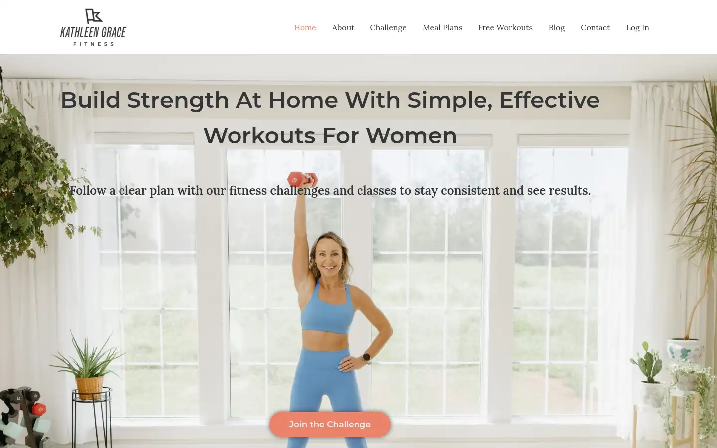 Screenshot of kathleengracefitness.com