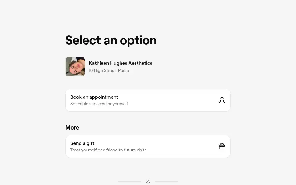 Screenshot of kathleenhughesaesthetics.co.uk