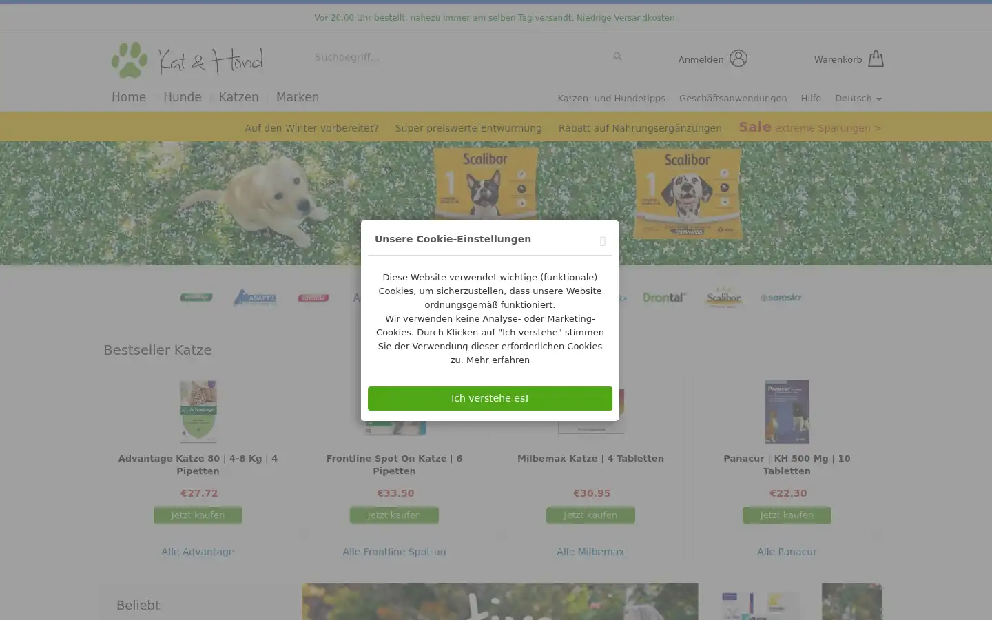 Screenshot of kathond.nl