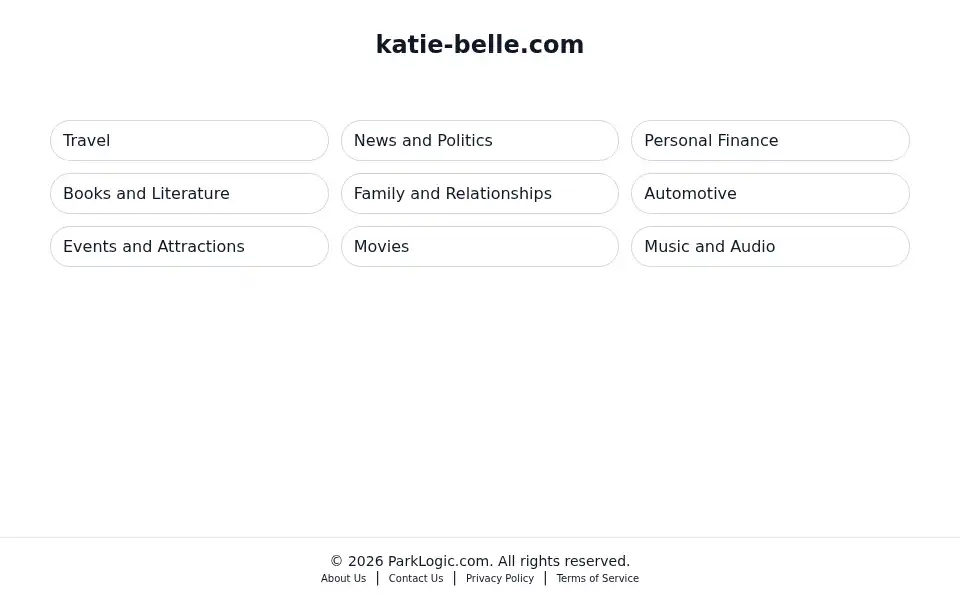 Screenshot of katie-belle.com