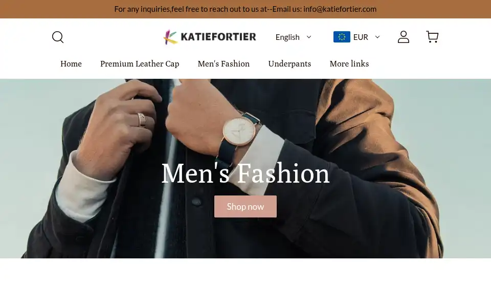Screenshot of katiefortier.com
