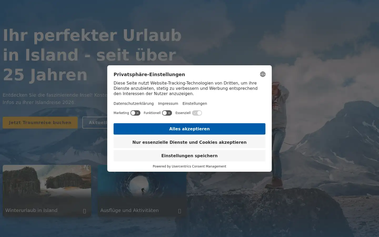 Screenshot of katla-travel.is