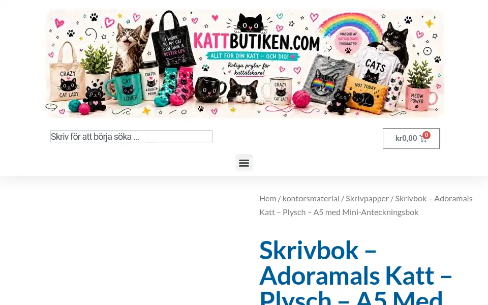 Screenshot of kattbutiken.com