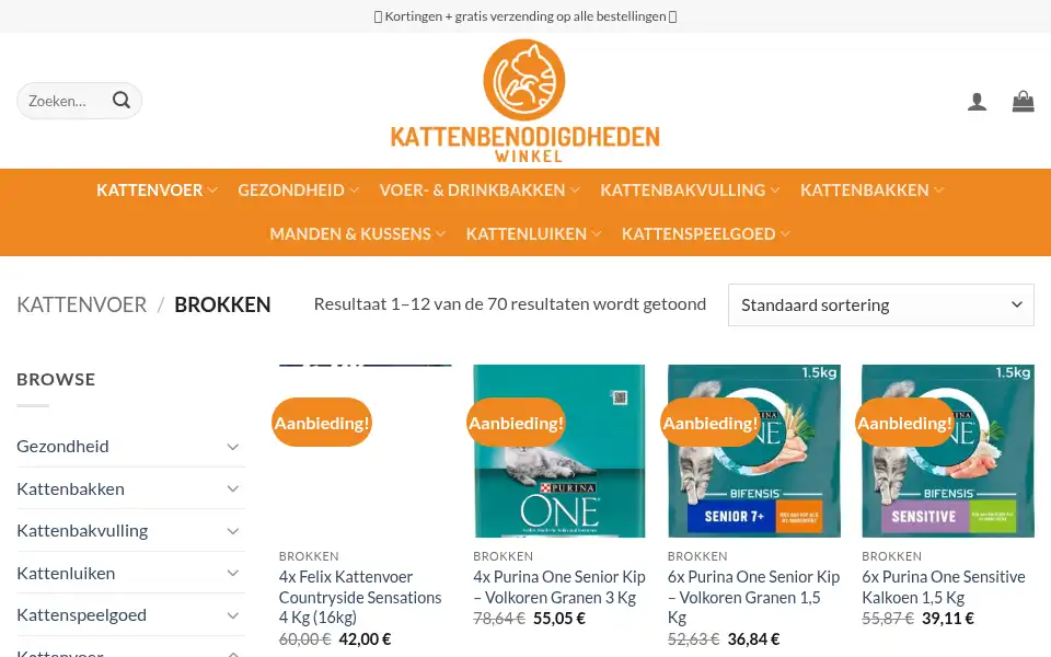 Screenshot of kattenverkopen.com