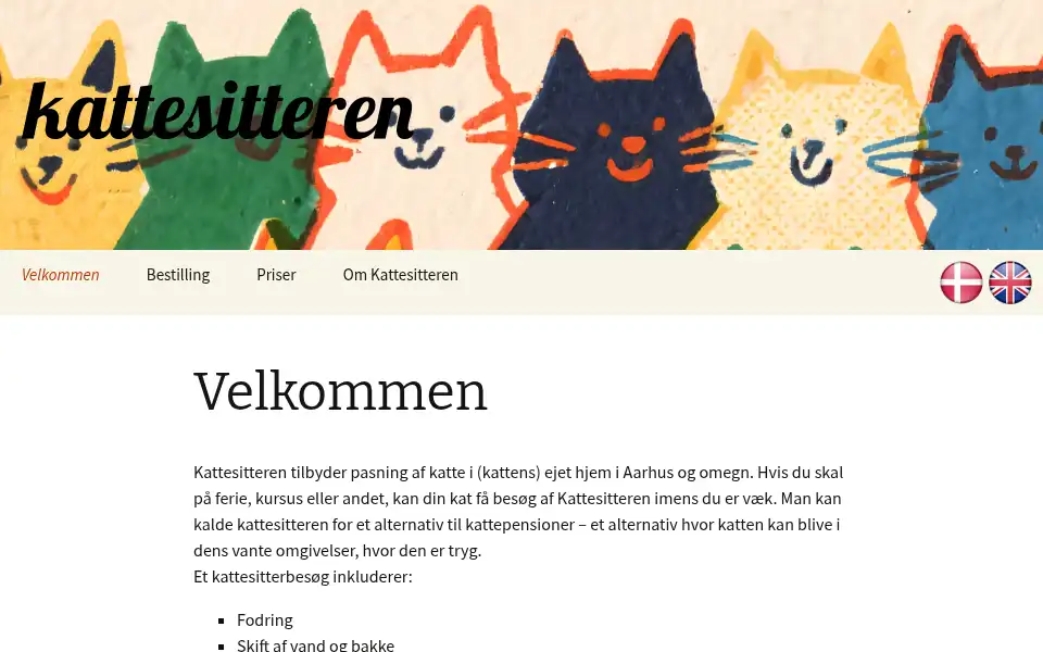 Screenshot of kattesitteren.dk