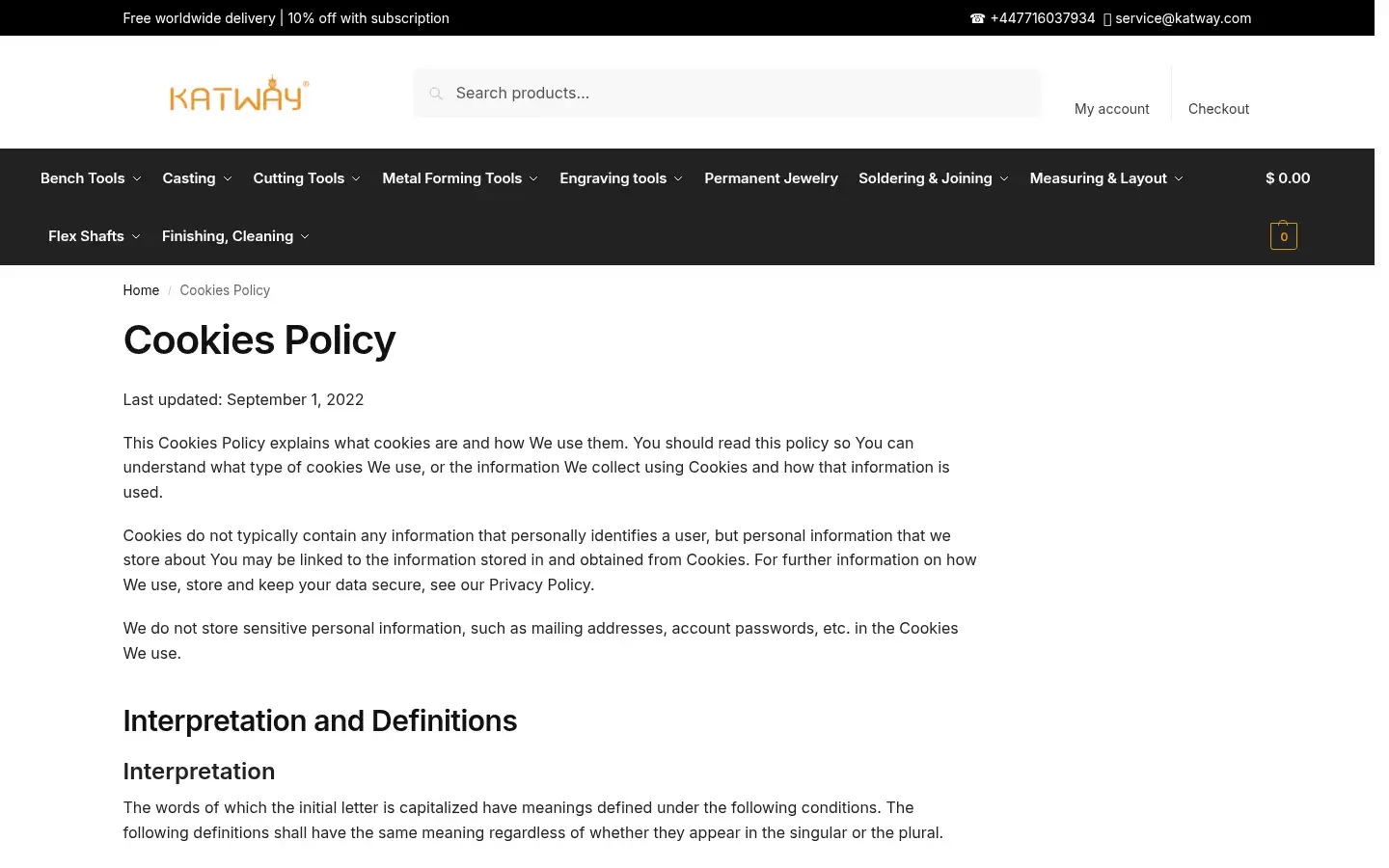 Screenshot of katway.com