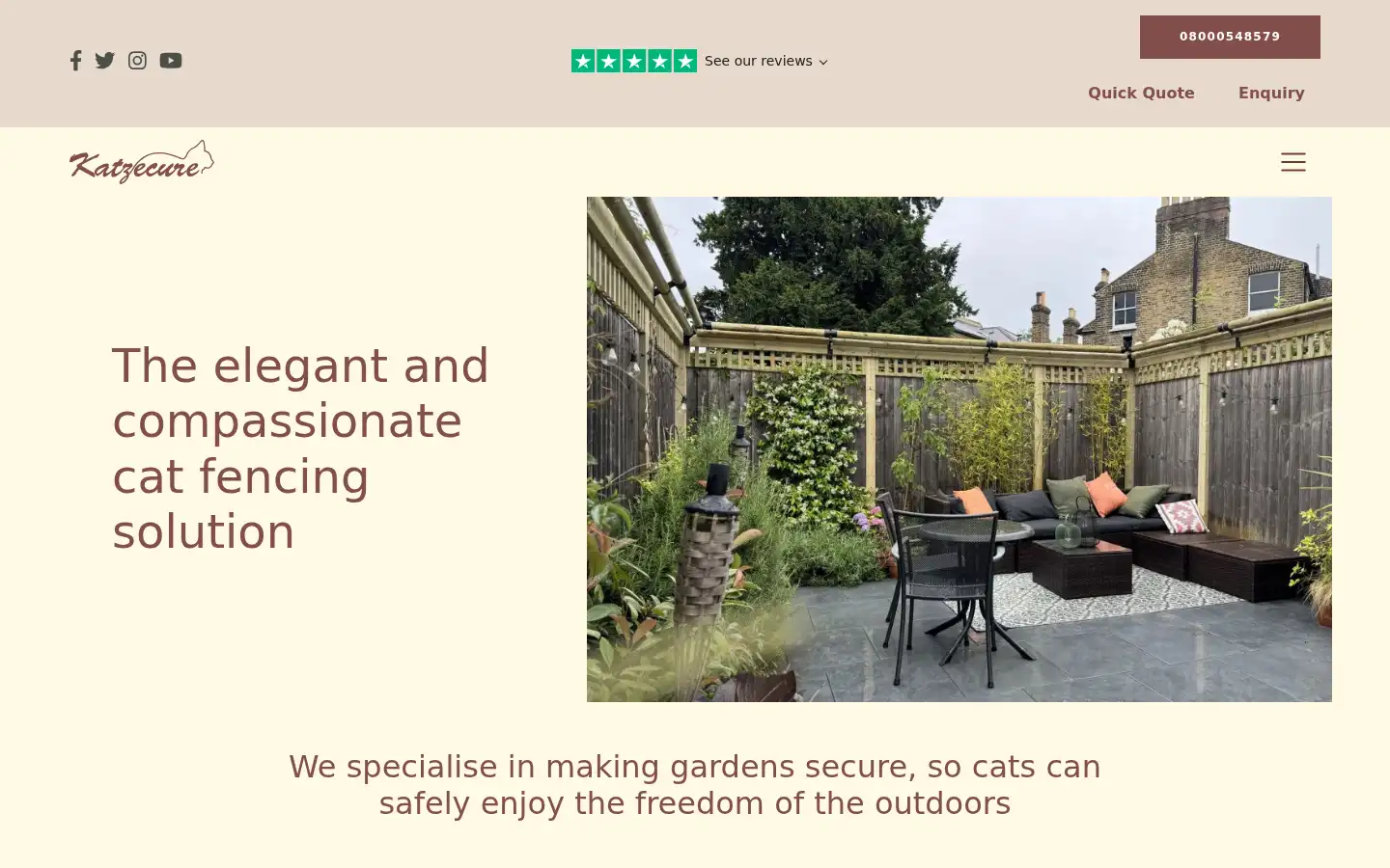 Screenshot of katzecure.com