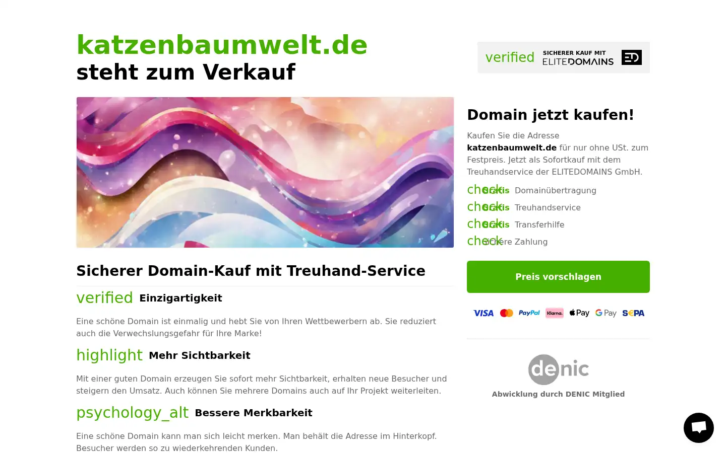 Screenshot of katzenbaumwelt.de