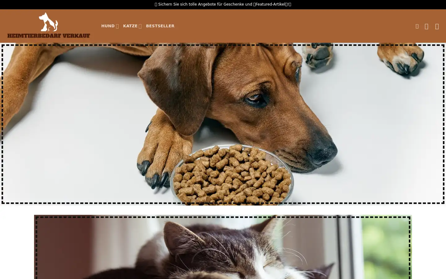 Screenshot of katzenundhundebedarf.com