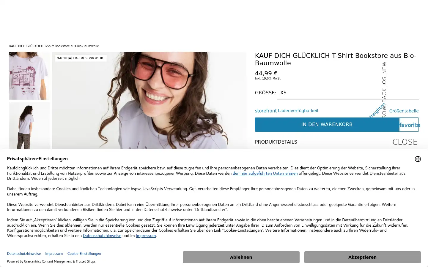 Screenshot of kaufdichgluecklich-shop.de