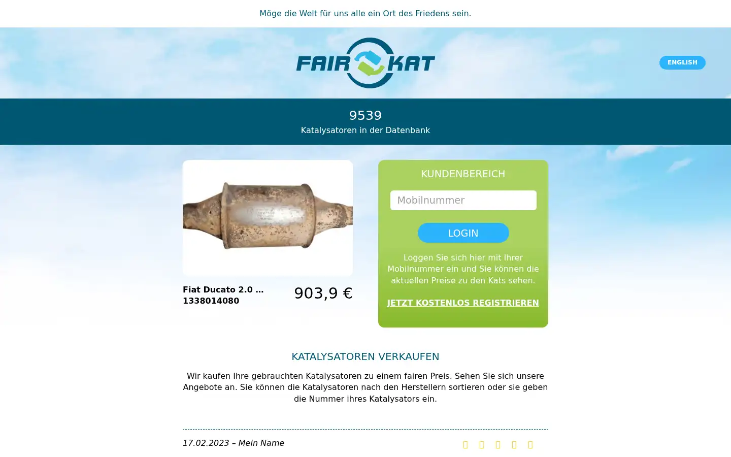 Screenshot of kaufe-katalysatoren.de