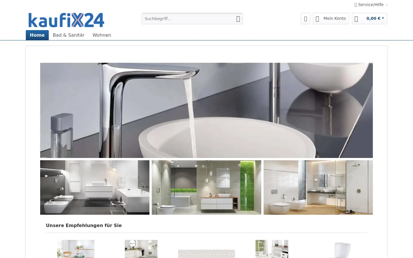 Screenshot of kaufix24.de